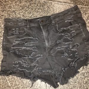 AEO high waisted jean shorts